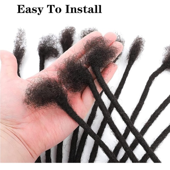 8 inch 30 Strands Width 100% Real Huamn Hair Permanent Dreadlocks Extension - Picture 6 of 7